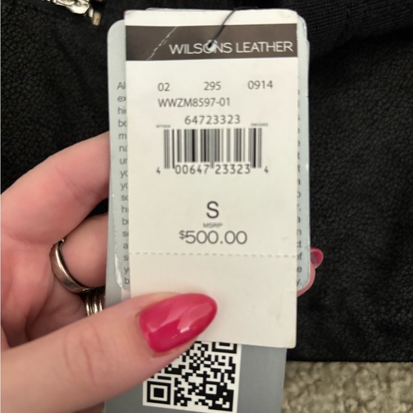 New with tags women’s Wilson leather jacket size small 100% leather - Picture 5 of 5